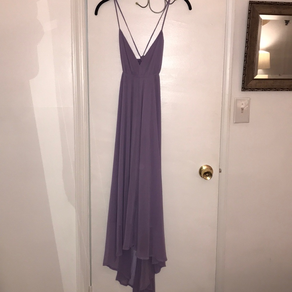 Lavender High Low Maxi Dress